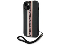 Capa para iPhone 15 Karl Lagerfeld Saffiano Athleisure Stripes Cord - Vermelha Capa para iPhone 15 Karl Lagerfeld Saffiano Athleisure Stripes Cord - Vermelha