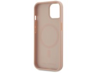 Karl Lagerfeld Leather Monogram Metal Logo MagSafe iPhone 15 Case - Pink Karl Lagerfeld Leather Monogram Metal Logo MagSafe iPhone 15 Case - Pink