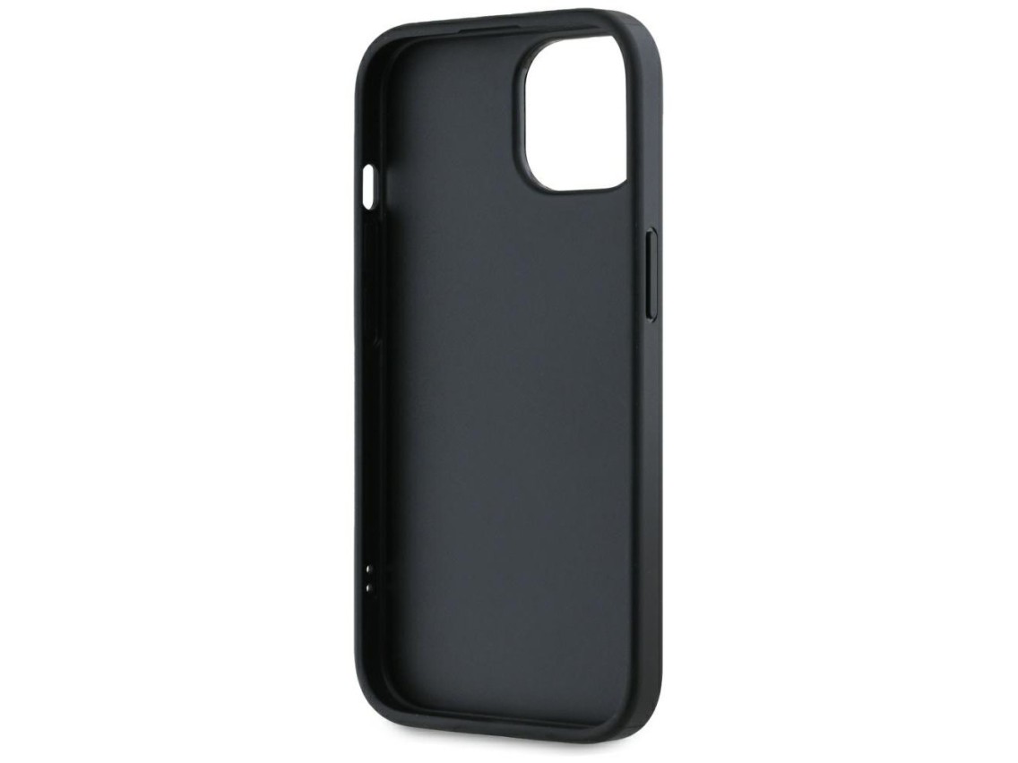Capa para iPhone 15 Karl Lagerfeld Saffiano Athleisure Stripes Cord - Vermelha