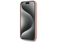 Karl Lagerfeld Leather Monogram Metal Logo MagSafe iPhone 15 Case - Pink Karl Lagerfeld Leather Monogram Metal Logo MagSafe iPhone 15 Case - Pink