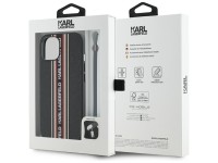 Capa para iPhone 15 Karl Lagerfeld Saffiano Athleisure Stripes Cord - Vermelha Capa para iPhone 15 Karl Lagerfeld Saffiano Athleisure Stripes Cord - Vermelha