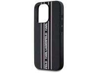 Funda Karl Lagerfeld Saffiano Athleisure Stripes Cord para iPhone 15 Pro - Rosa Funda Karl Lagerfeld Saffiano Athleisure Stripes Cord para iPhone 15 Pro - Rosa