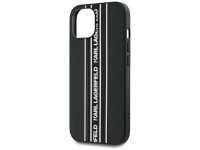 Karl Lagerfeld Saffiano Athleisure Stripes Cord iPhone 15 Case - Pink Karl Lagerfeld Saffiano Athleisure Stripes Cord iPhone 15 Case - Pink