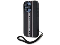 Karl Lagerfeld Saffiano Athleisure Stripes Cord iPhone 15 Pro Max Case - Pink Karl Lagerfeld Saffiano Athleisure Stripes Cord iPhone 15 Pro Max Case - Pink