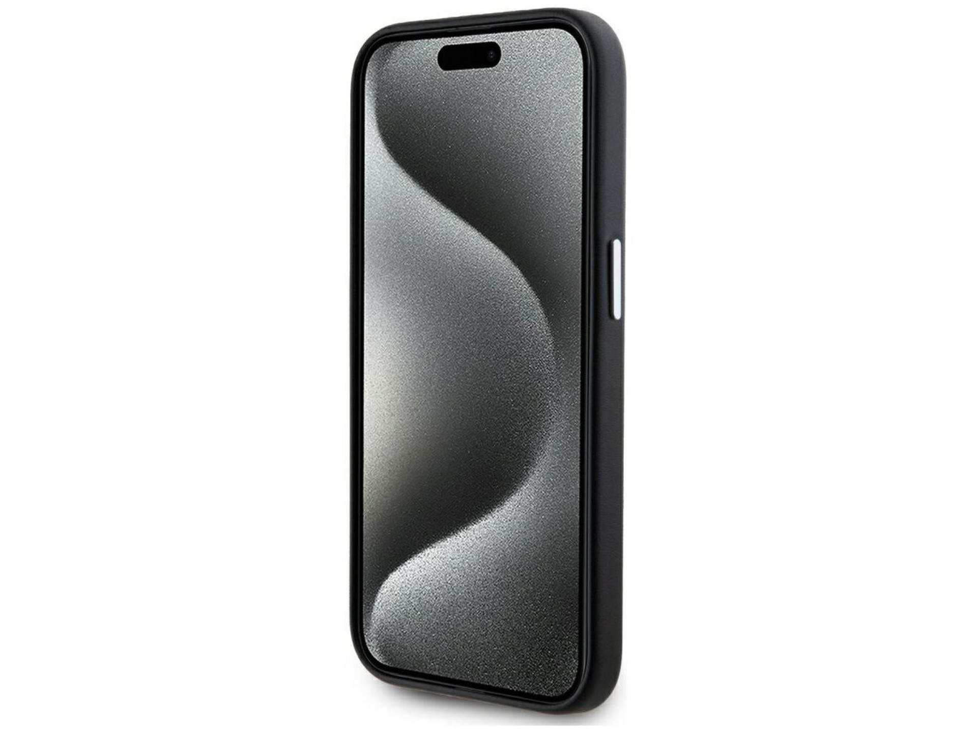 Karl Lagerfeld FW Metal Plate MagSafe iPhone 15 Pro Case - Black