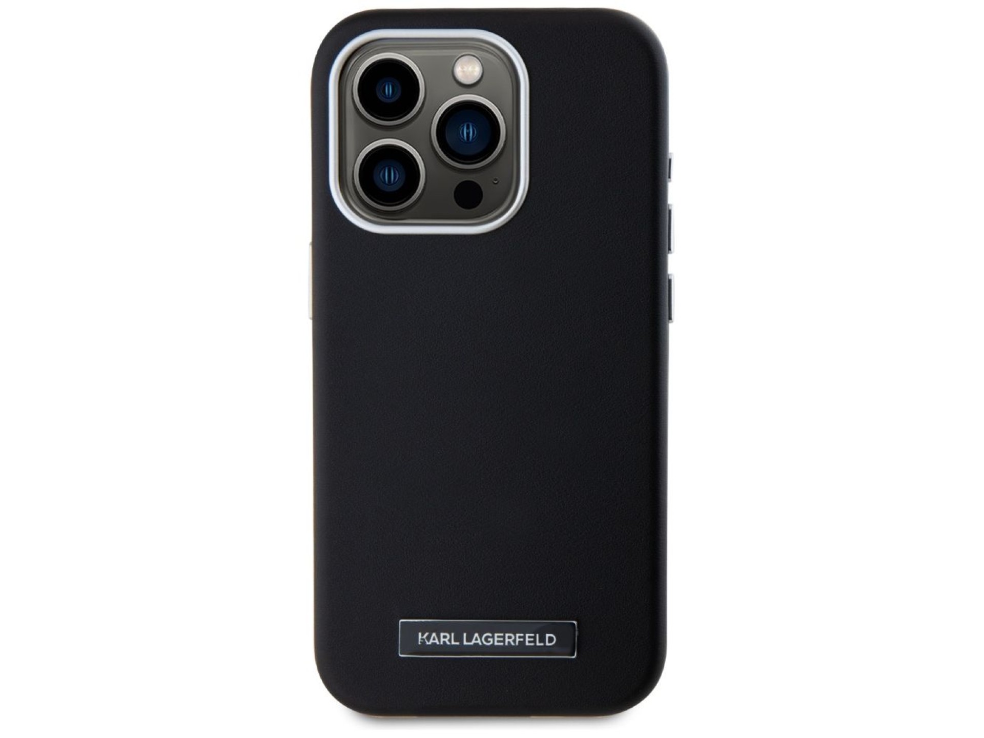 Funda Karl Lagerfeld FW Metal Plate MagSafe para iPhone 15 Pro Max - Negra