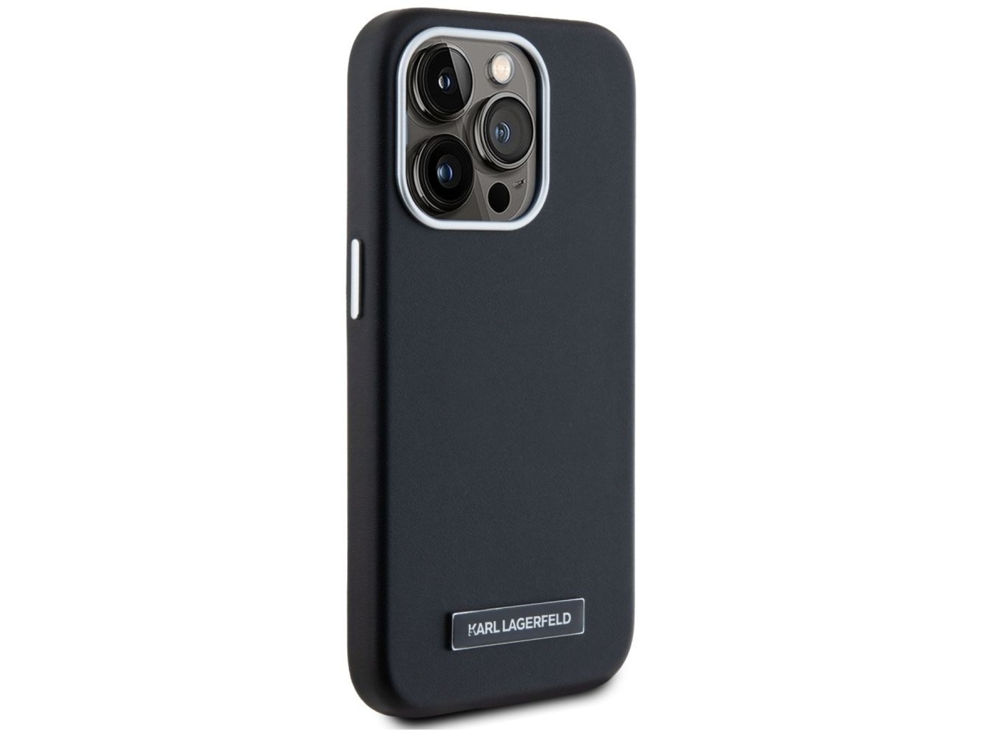 Funda Karl Lagerfeld FW Metal Plate MagSafe para iPhone 15 Pro Max - Negra