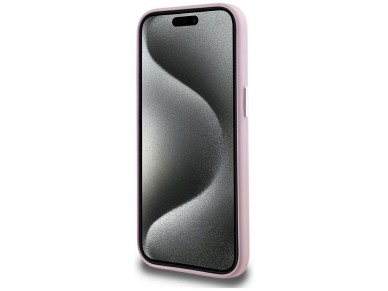 Karl Lagerfeld FW Metal Plate MagSafe iPhone 15 Case - Pink Karl Lagerfeld FW Metal Plate MagSafe iPhone 15 Case - Pink