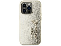 Karl Lagerfeld Wrinkled Metal Signature iPhone 15 Pro Max Case - Gold Karl Lagerfeld Wrinkled Metal Signature iPhone 15 Pro Max Case - Gold