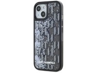 Karl Lagerfeld Liquide Glitter Monogram Gradient iPhone 15 Case - Black Karl Lagerfeld Liquide Glitter Monogram Gradient iPhone 15 Case - Black