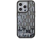 Karl Lagerfeld Liquide Glitter Monogram Gradient iPhone 15 Pro Case - Black Karl Lagerfeld Liquide Glitter Monogram Gradient iPhone 15 Pro Case - Black