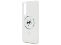 Capa MagSafe com estampa do logo da cabeça de Choupette e botão de Karl Lagerfeld para Samsung Galax Capa MagSafe com estampa do logo da cabeça de Choupette e botão de Karl Lagerfeld para Samsung Galax