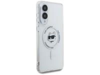 Capa MagSafe com estampa do logo da cabeça de Choupette e botão de Karl Lagerfeld para Samsung Galax Capa MagSafe com estampa do logo da cabeça de Choupette e botão de Karl Lagerfeld para Samsung Galax