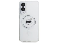Capa MagSafe com estampa do logo da cabeça de Choupette e botão de Karl Lagerfeld para Samsung Galax Capa MagSafe com estampa do logo da cabeça de Choupette e botão de Karl Lagerfeld para Samsung Galax