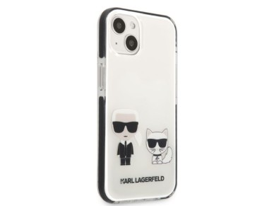 Karl Lagerfeld KLHCP13STPEKCW iPhone 13 mini 5.4" hardcase white/white Karl&Choupette Karl Lagerfeld KLHCP13STPEKCW iPhone 13 mini 5.4" hardcase white/white Karl&Choupette