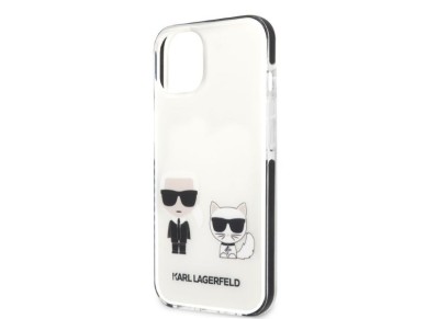 Karl Lagerfeld KLHCP13STPEKCW iPhone 13 mini 5.4" hardcase white/white Karl&Choupette Karl Lagerfeld KLHCP13STPEKCW iPhone 13 mini 5.4" hardcase white/white Karl&Choupette