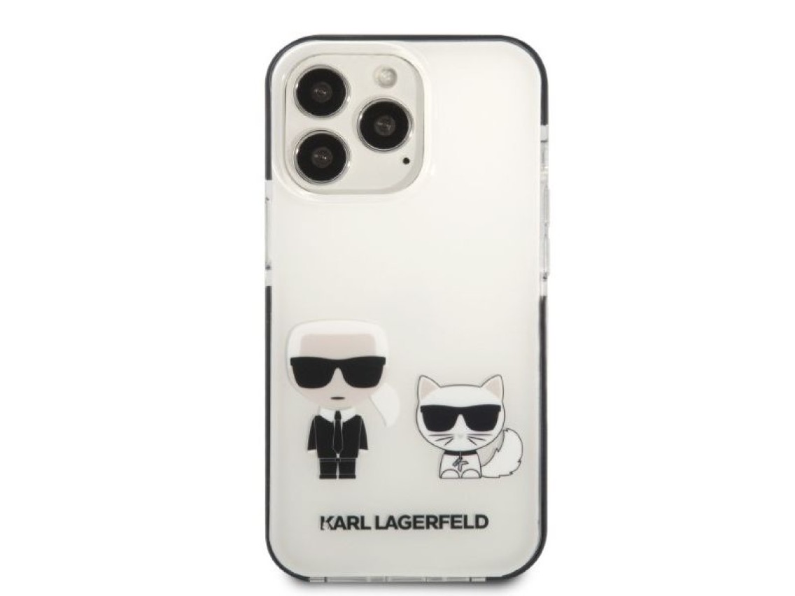 Karl Lagerfeld KLHCP13XTPEKCW iPhone 13 Pro Max 6.7" hardcase white/white Karl&Choupette