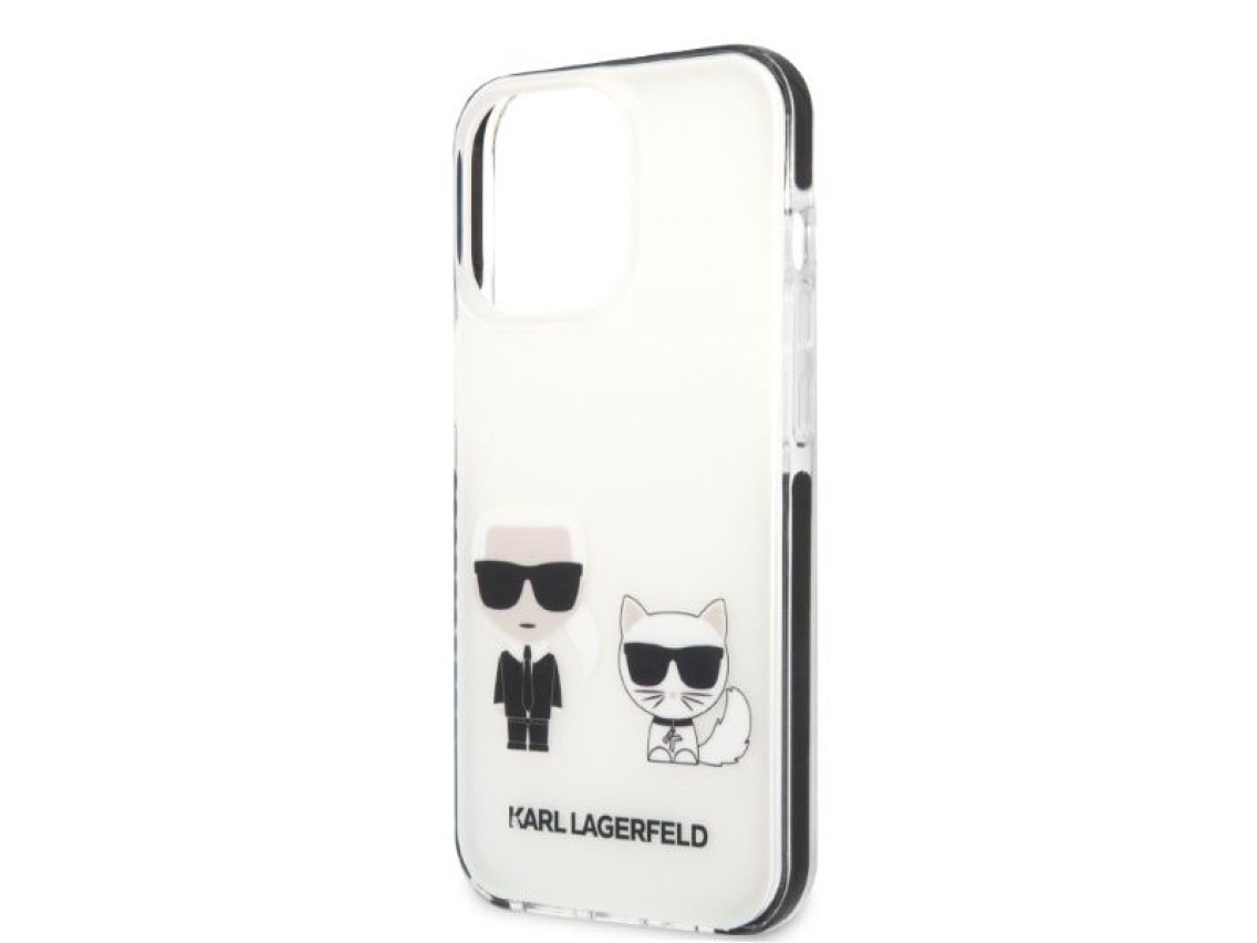 Karl Lagerfeld KLHCP13XTPEKCW iPhone 13 Pro Max 6.7" hardcase white/white Karl&Choupette