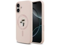 Karl Lagerfeld Silicone Karl&Choupette Ring MagSafe Case for iPhone 17 - Pink Karl Lagerfeld Silicone Karl&Choupette Ring MagSafe Case for iPhone 17 - Pink