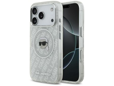 Karl Lagerfeld IML Karl Head Logo MagSafe Case for iPhone 17 Pro - Gray Karl Lagerfeld IML Karl Head Logo MagSafe Case for iPhone 17 Pro - Gray
