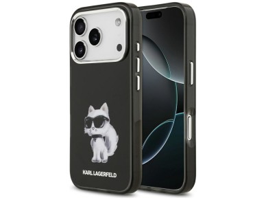 Karl Lagerfeld IML Aquarelle Choupette & Logo MagSafe Case for iPhone 17 Pro - Black Karl Lagerfeld IML Aquarelle Choupette & Logo MagSafe Case for iPhone 17 Pro - Black
