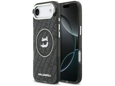 Karl Lagerfeld IML Choupette Head Logo MagSafe iPhone Air Case - Black Karl Lagerfeld IML Choupette Head Logo MagSafe iPhone Air Case - Black