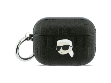 Karl Lagerfeld Monogram Karl Head Case for AirPods Pro 3 - Black Karl Lagerfeld Monogram Karl Head Case for AirPods Pro 3 - Black