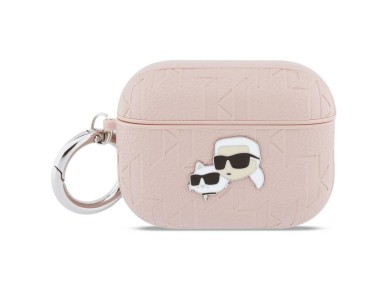 Karl Lagerfeld Monogram Karl & Choupette Head Case for AirPods Pro 3 - Pink Karl Lagerfeld Monogram Karl & Choupette Head Case for AirPods Pro 3 - Pink