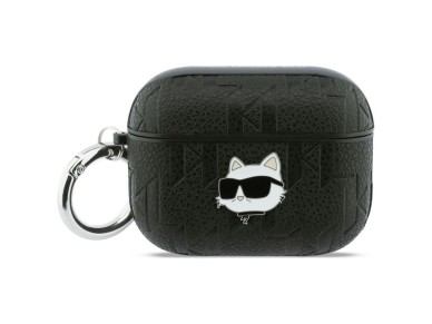 Funda con monograma Choupette de Karl Lagerfeld para AirPods Pro 3 - Negra Funda con monograma Choupette de Karl Lagerfeld para AirPods Pro 3 - Negra