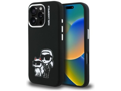 Karl Lagerfeld Silicone Karl&Choupette Sketch MagSafe Case for iPhone 16 Pro Max - Black Karl Lagerfeld Silicone Karl&Choupette Sketch MagSafe Case for iPhone 16 Pro Max - Black