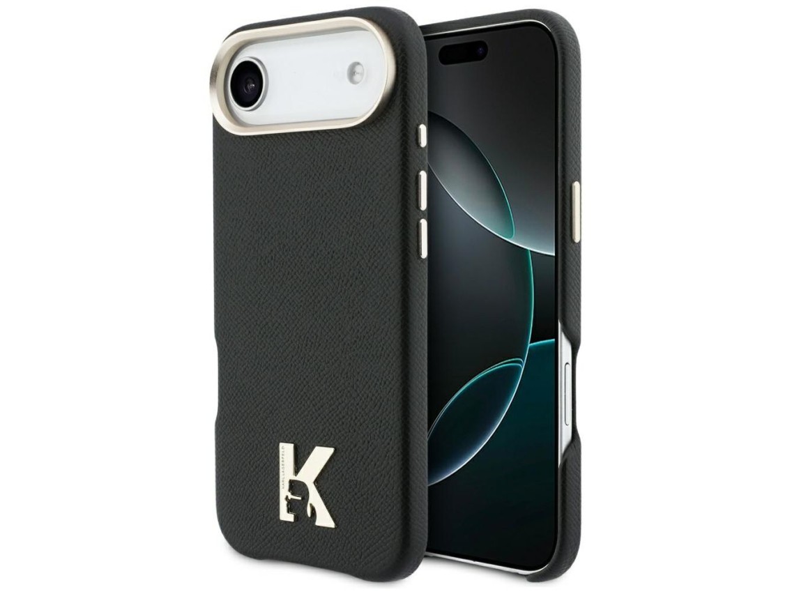 Funda MagSafe con logo Karl Lagerfeld para iPhone Air - Negra