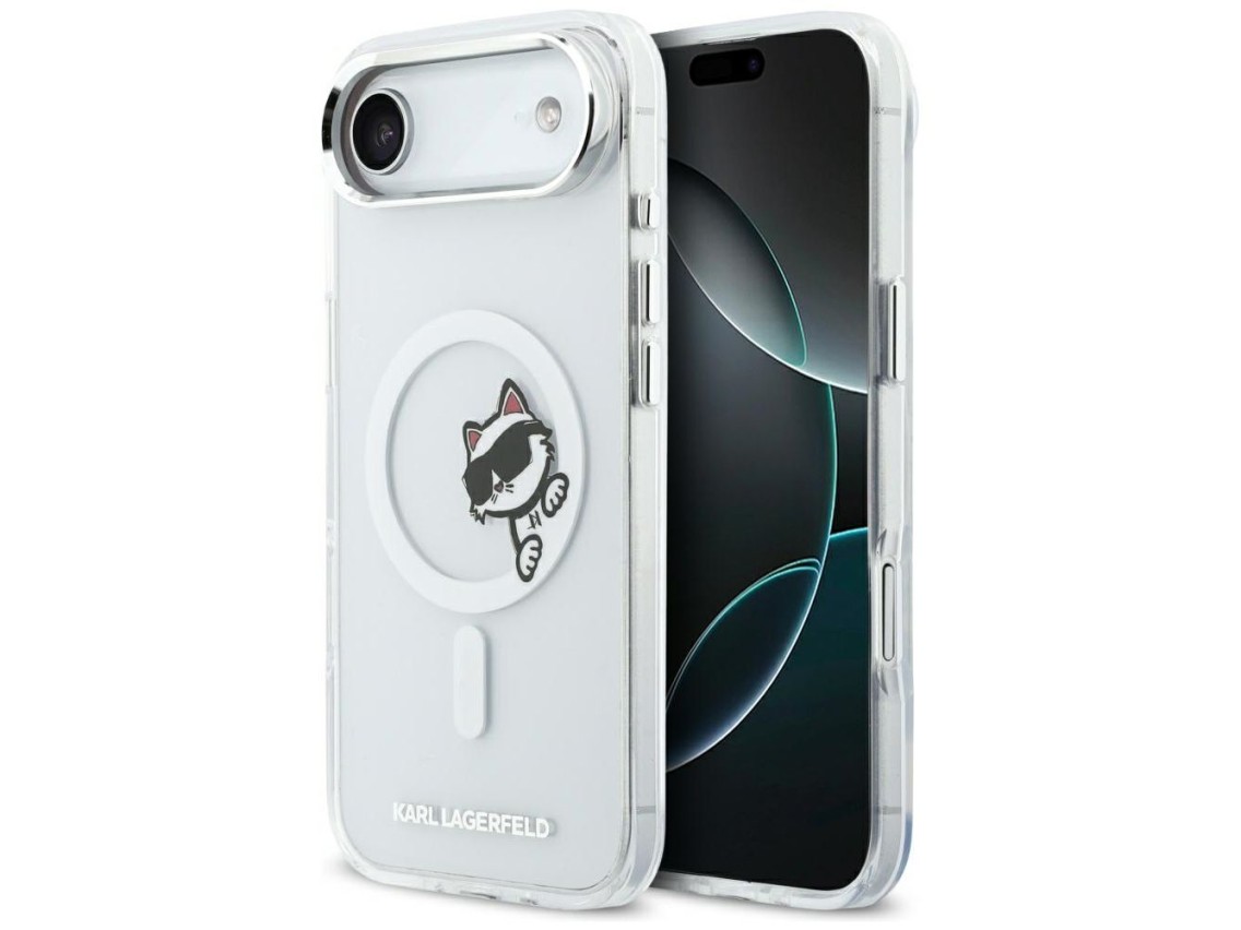 Funda Karl Lagerfeld IML Peekaboo MagSafe para iPhone Air - Transparente