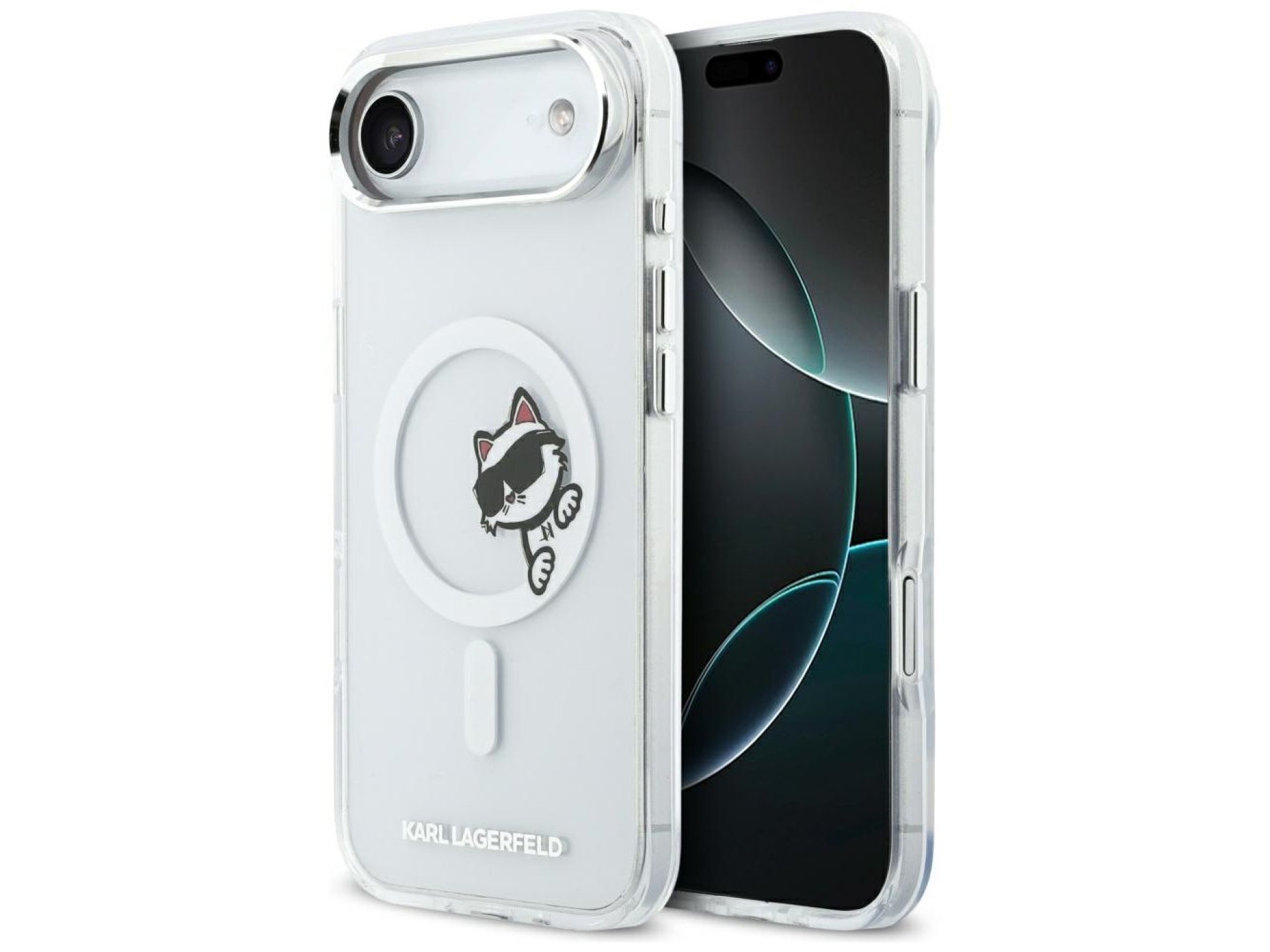 Funda Karl Lagerfeld IML Peekaboo MagSafe para iPhone Air - Transparente