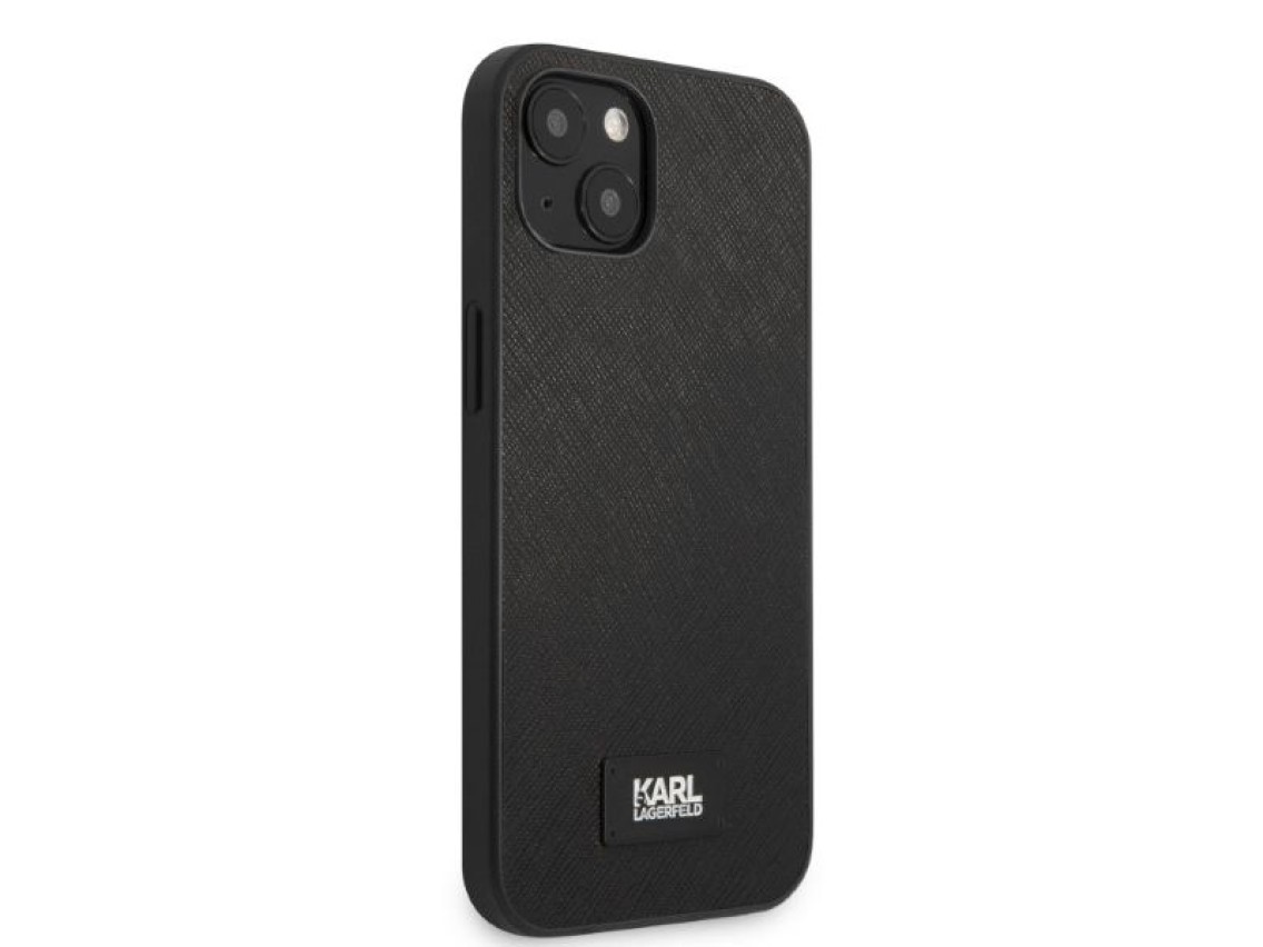 Karl Lagerfeld KLHCP13SSFMP2K iPhone 13 mini 5.4" hardcase black/black Saffiano Plaque