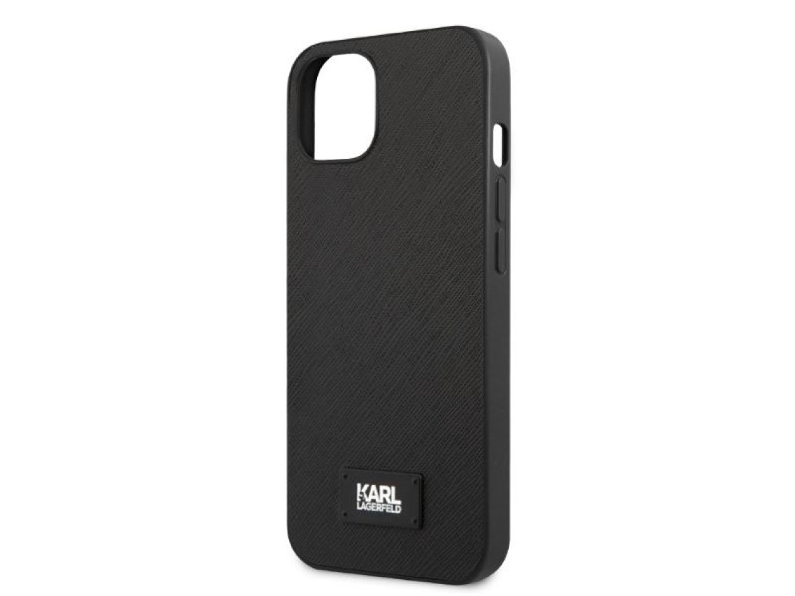 Karl Lagerfeld KLHCP13SSFMP2K iPhone 13 mini 5.4" hardcase black/black Saffiano Plaque