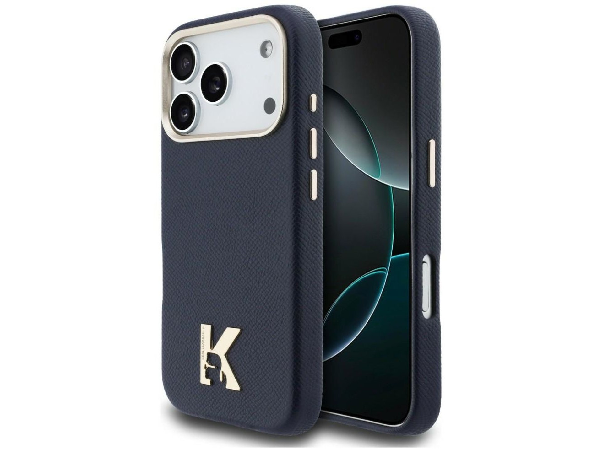 Capa MagSafe com o logotipo Karl Lagerfeld Karl Head para iPhone 17 Pro - Azul