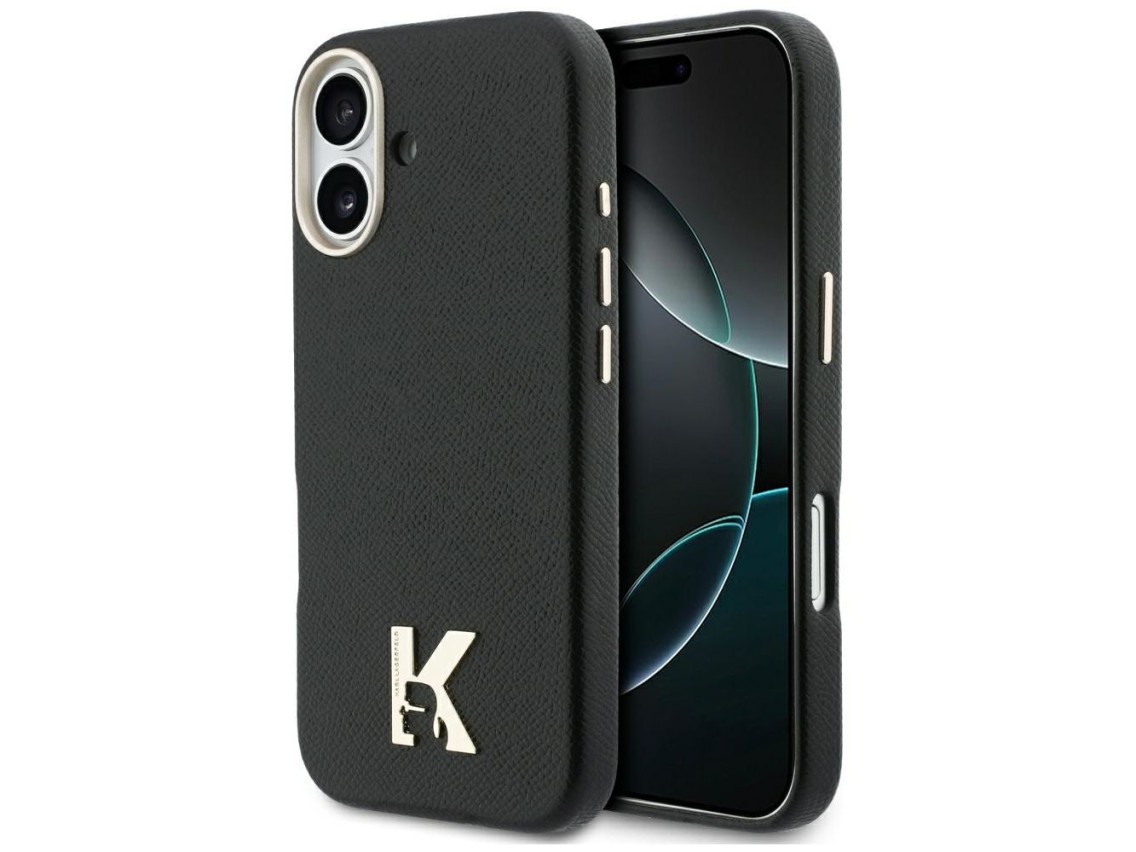 Funda MagSafe con el logo de Karl Lagerfeld para iPhone 17 - Negra