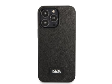 Karl Lagerfeld KLHCP13XSFMP2K iPhone 13 Pro Max 6.7" hardcase black/black Saffiano Plaque Karl Lagerfeld KLHCP13XSFMP2K iPhone 13 Pro Max 6.7" hardcase black/black Saffiano Plaque