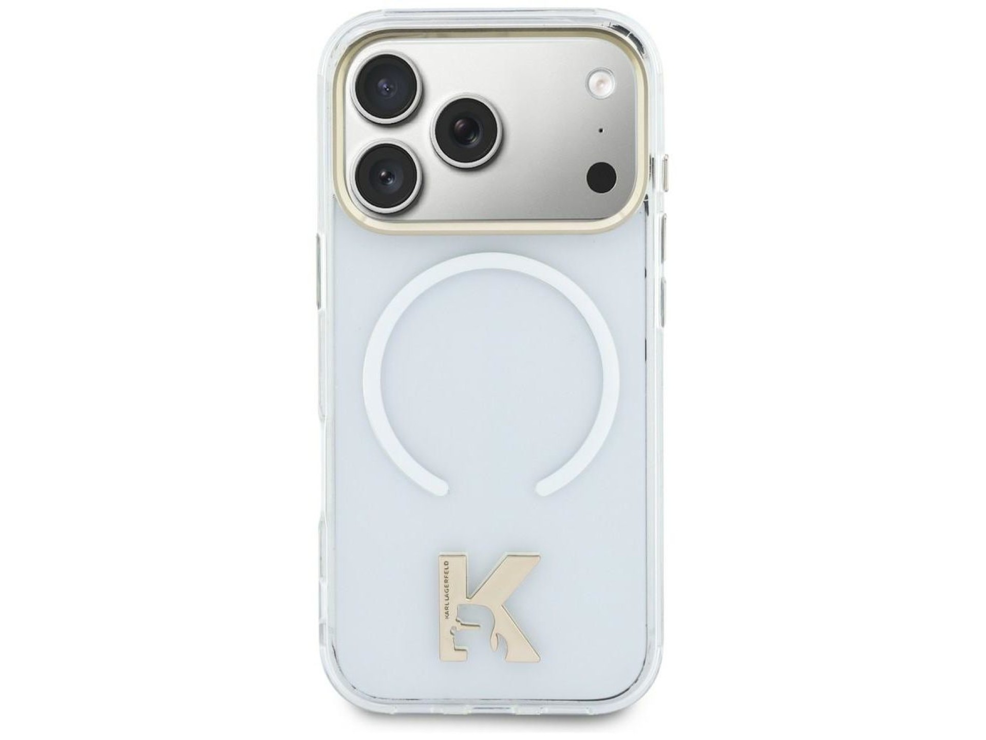 Karl Lagerfeld IML K Head Logo MagSafe Case for iPhone Air - Clear