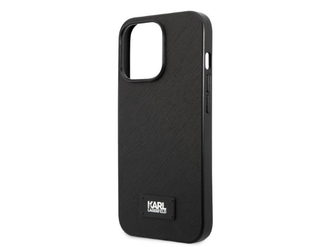 Karl Lagerfeld KLHCP13XSFMP2K iPhone 13 Pro Max 6.7" hardcase black/black Saffiano Plaque