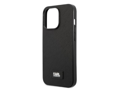 Karl Lagerfeld KLHCP13XSFMP2K iPhone 13 Pro Max 6.7" hardcase black/black Saffiano Plaque Karl Lagerfeld KLHCP13XSFMP2K iPhone 13 Pro Max 6.7" hardcase black/black Saffiano Plaque