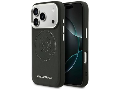 Karl Lagerfeld K Head Point Logo MagSafe Case for iPhone 17 Pro Max - Black Karl Lagerfeld K Head Point Logo MagSafe Case for iPhone 17 Pro Max - Black