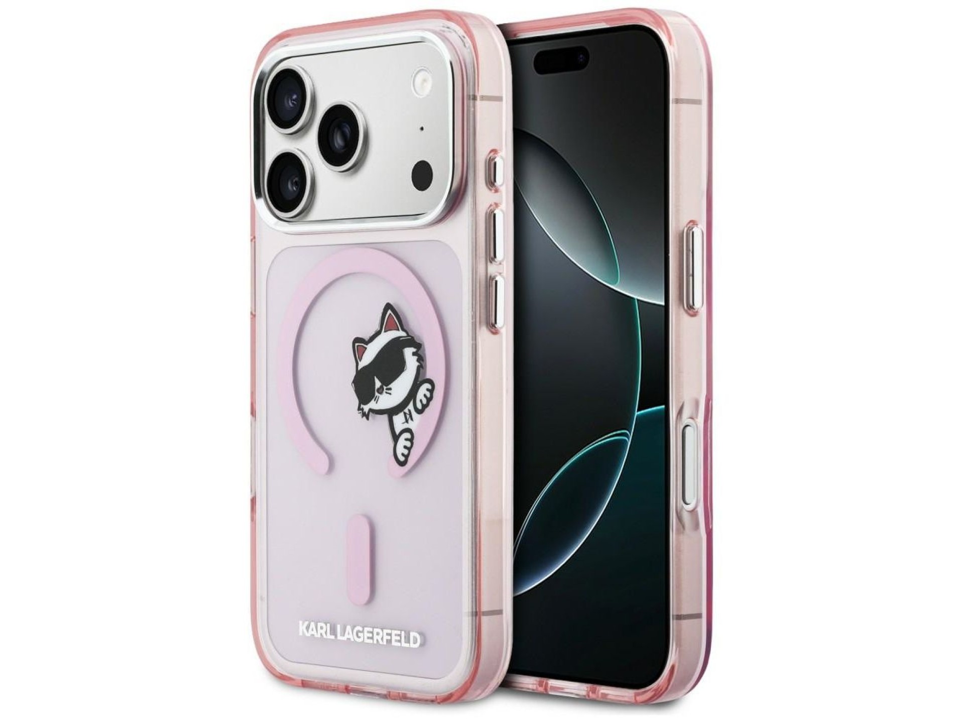 Karl Lagerfeld IML Peekaboo MagSafe Case for iPhone 17 Pro - Pink