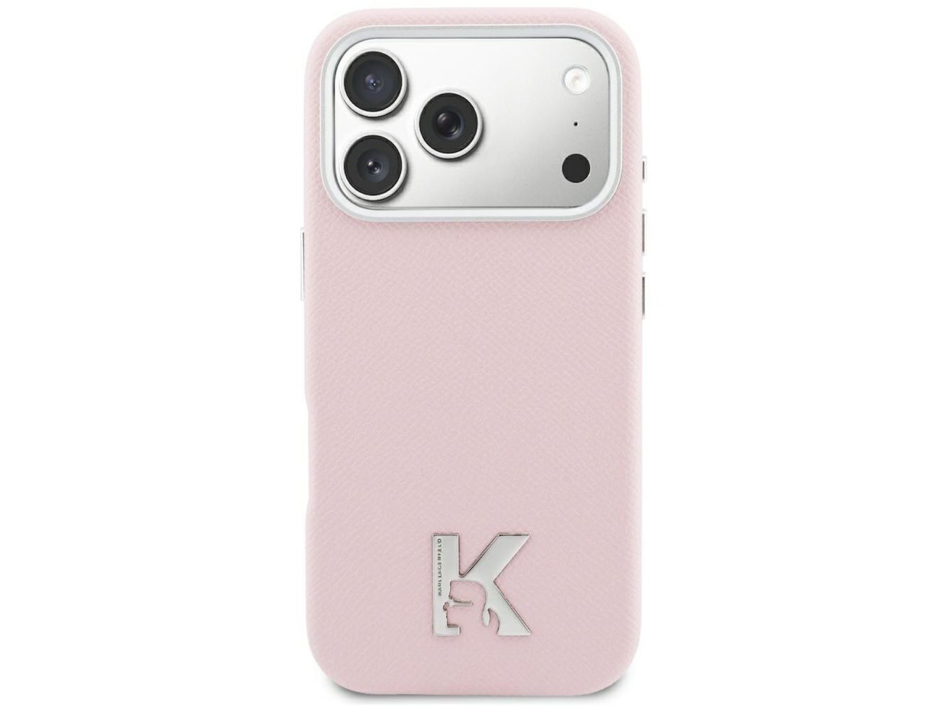 Capa MagSafe para iPhone 17 com o logotipo Karl Lagerfeld Karl Head - Rosa