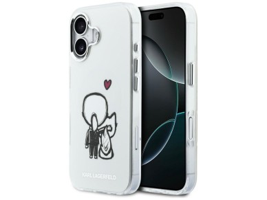 Karl Lagerfeld Karl & Choupette Back MagSafe Case for iPhone 17 - Clear Karl Lagerfeld Karl & Choupette Back MagSafe Case for iPhone 17 - Clear