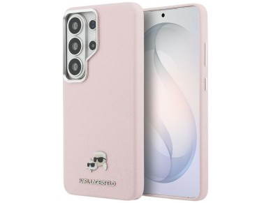 Karl Lagerfeld Saffiano KC Metal Logo MagSafe Case for Samsung Galaxy S26 Ultra - Pink Karl Lagerfeld Saffiano KC Metal Logo MagSafe Case for Samsung Galaxy S26 Ultra - Pink