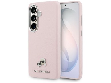 Funda Karl Lagerfeld Saffiano KC Metal Logo MagSafe para Samsung Galaxy S26+ - Rosa Funda Karl Lagerfeld Saffiano KC Metal Logo MagSafe para Samsung Galaxy S26+ - Rosa
