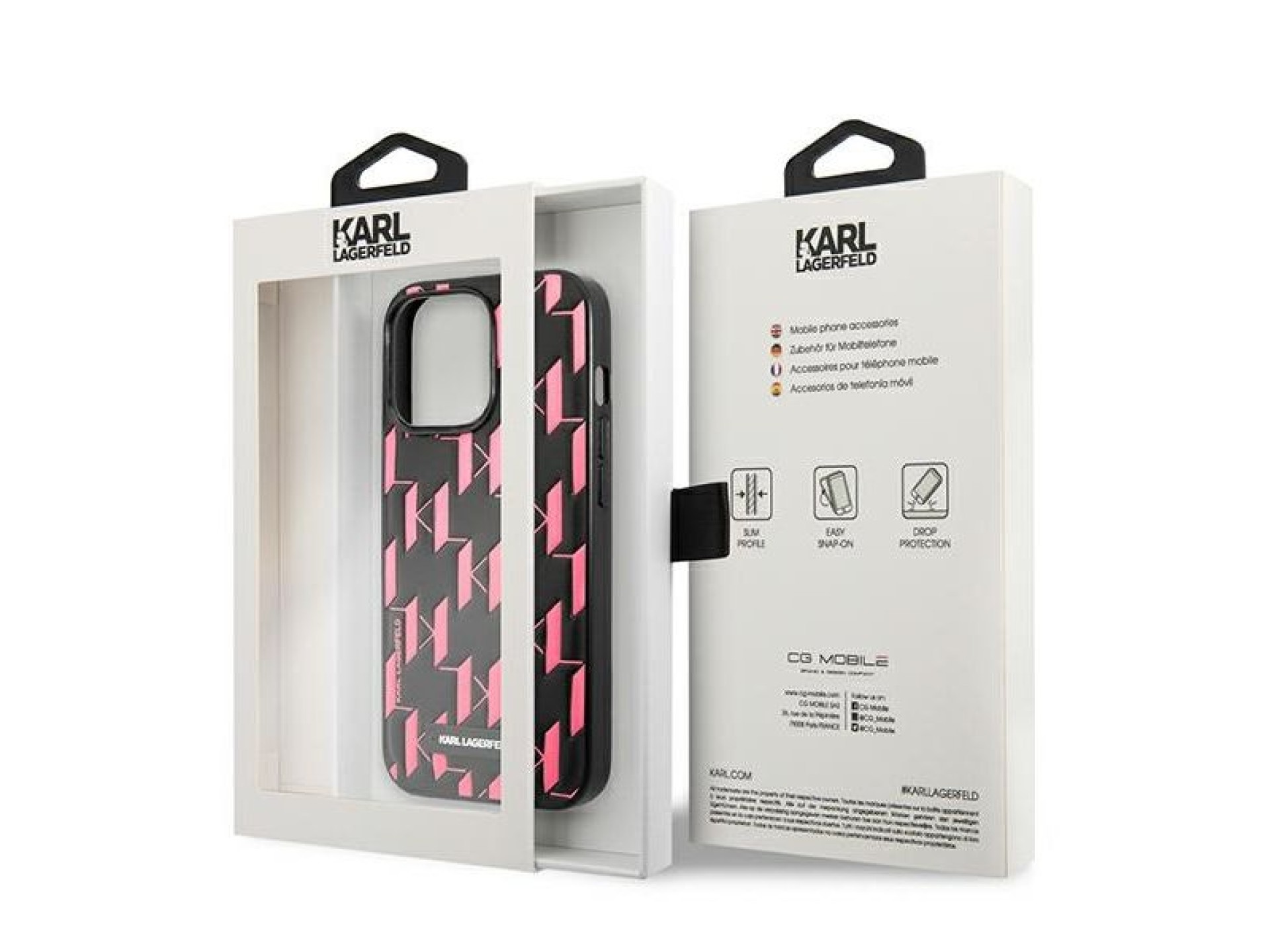 Karl Lagerfeld Monogram Plaque iPhone 13 Pro / 13 6.1