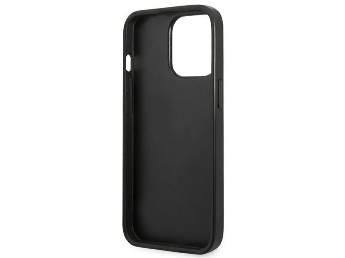 Funda para iPhone 13 Pro Max de 6,7" con placa de monograma de Karl Lagerfeld - Rosa