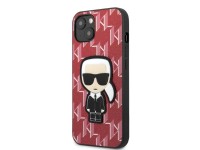 Karl Lagerfeld KLHCP13SPMNIKPI iPhone 13 mini 5.4" hardcase red/red Monogram Ikonik Patch Karl Lagerfeld KLHCP13SPMNIKPI iPhone 13 mini 5.4" hardcase red/red Monogram Ikonik Patch